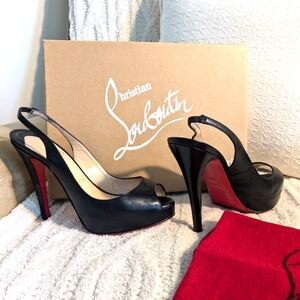 Christian Louboutin No Prive slingback pumps